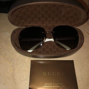 Gucci Rhinestone Embellished Sunglasses